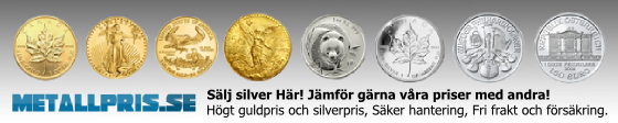 Sälj silver Här! Jämför gärna våra priser med andra!‎ Högt guldpris och silverpris, Säker hantering, Fri frakt och försäkring.